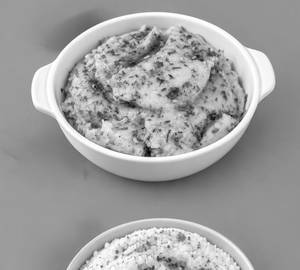 Plain Khichu and Masala Khichu