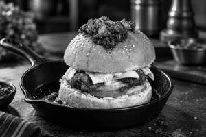 Chicken Ghee Roast Burger