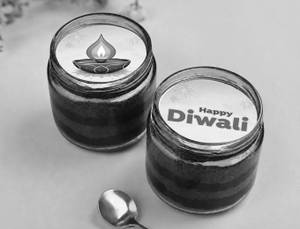 Diwali Chocolate Poster Jar Cake Duo (180ml each)