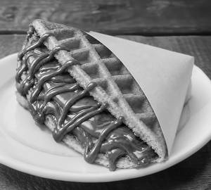 Milk chocolate waffle