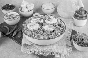 Egg Biryani And Rice