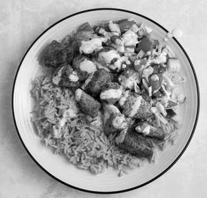 Chicken Rice With Chicken Shawarma