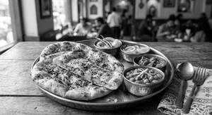 1 Amritsari Aloo Kulcha With Chole