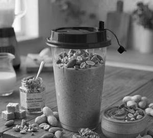 Badam Peanut Butter Milkshake