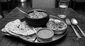 Handi Paneer + Roti +Chutney+ Masala Pyaaz