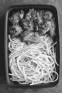 Chicken Noodles With Chicken Pops