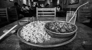 Veg Manchurian + Fried Rice 