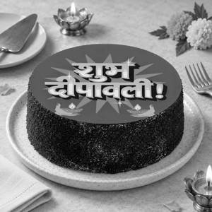 Joyful Diwali Butterscotch Cake
