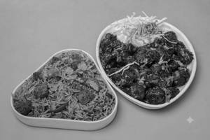 Veg Fried Rice(750 ml)  + Veg Manchurian