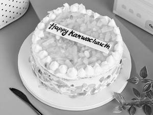 Happy Karwachauth Pineapple Cake (500 Gm)