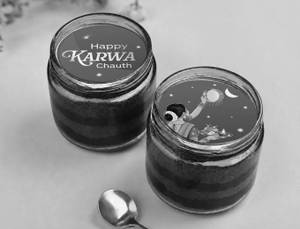 Karwa Chauth  Special Choco Poster Jar Cake Duo (180ml each)