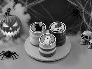 Halloween Spooky Trio Jar Cakes - 3Pc