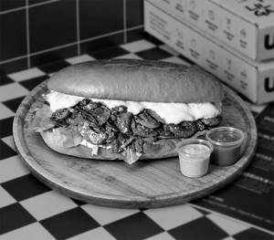 Mushroom Mayhem (Mushroom & Mozarella Sandwich)