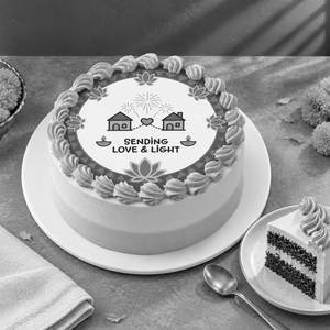 Long Distance Diwali Chocolate Cake