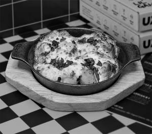 Ponzu Mushroom Cheese Garlic Bread