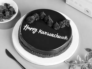 Happy Karwachauth Truffle Cake (500 Gm)