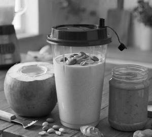 Tender Coconut Peanut Butter Milkshake