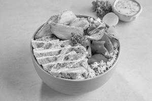 Herb Butter Chicken Rice Bowl