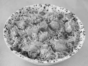 Veg manchurian fried rice
