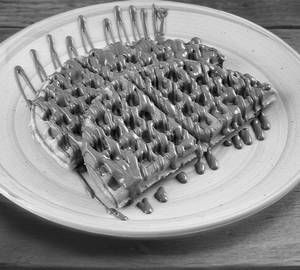 Milk chocolate waffle