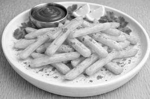 French fries salted