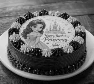 Dutch Truffle Princess Photo Cake (600Gm)