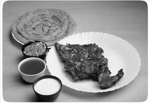 QUARTER CHICKEN AL FAHAM WITH 2 PAROTTA