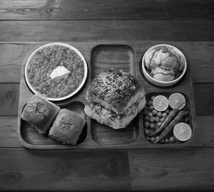 Mumbai Pav Bhaji + Cheese Chilli Garlic Pav + Ice Cream