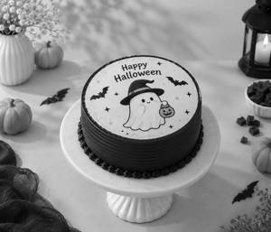 Happy Halloween Chocolate Poster Cake (500 g)