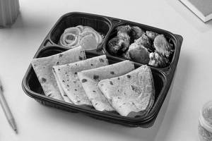 Masala Arbi & Chapati Lunchbox