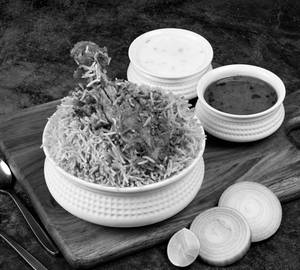 Hyderabadi Chicken Dum Baby Biryani