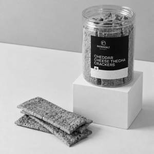 Cheddar Cheese Thecha Crackers