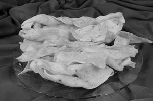 Fafda Gathiya With Raita Mirchis