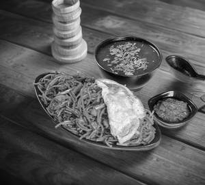 Chicken triple noodles