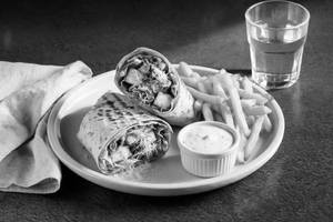 Grilled Paneer & Caesar Salad Wrap