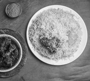 Mutton Liver With Mutton Biryani (1 Plate)