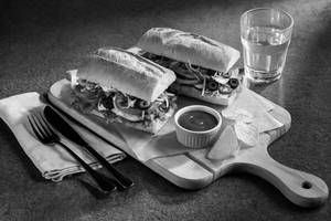 Vegetable Submarine Sandwich