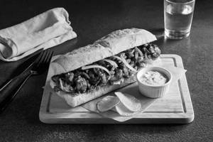 Tandoori Mushroom & Cheese Submarine Sandwich