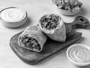 Hummus And Mushroom Wrap