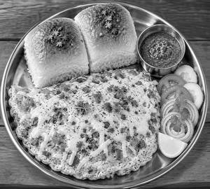 Cheese omelette pav