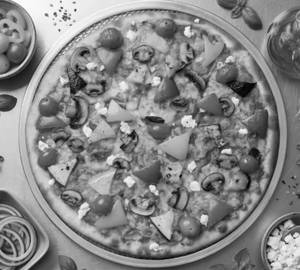 Crunchy Mix Veggie Delight Pizza
