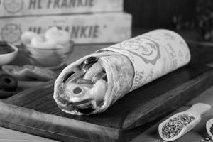 Cheesy Italian Pasta Frankie In Puff Paratha