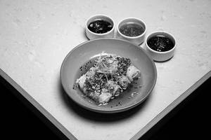 Napa-wrapped Basil Chicken In Scallion Sauce