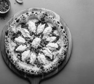 Naples Sourdough Spinach & Ricotta Rustica Pizza With Burada Cheese
