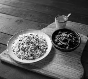 Ghee Rice With A Beef Roast