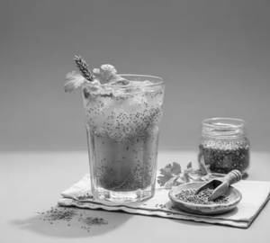 Jeera Masala Soda With Chia Seeds
