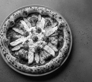 Naples Sourdough Smoked Chicken Burrata Pizza