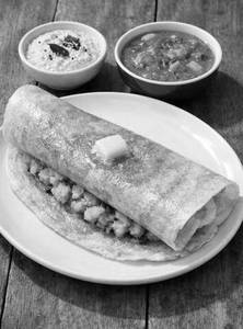 Masala dose with butter