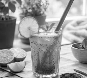 Mint Masala Lemonade With Chia Seeds