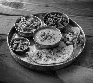 Dal + 2 Ghee Roti + 1 Sabji Of The Day + Salad+ Achaar